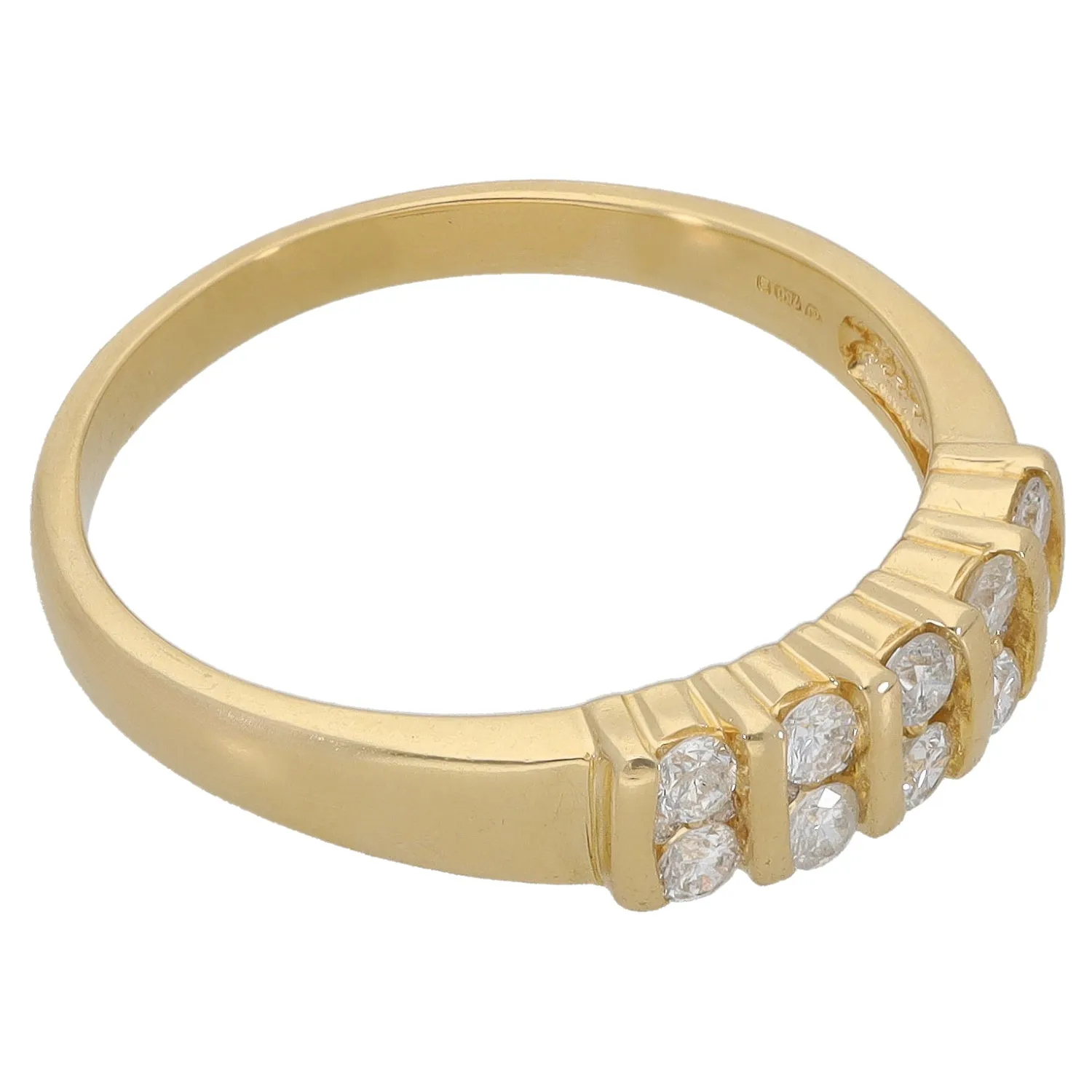 18ct Gold 1.05ct Diamond Dress/Cocktail Ring Size T