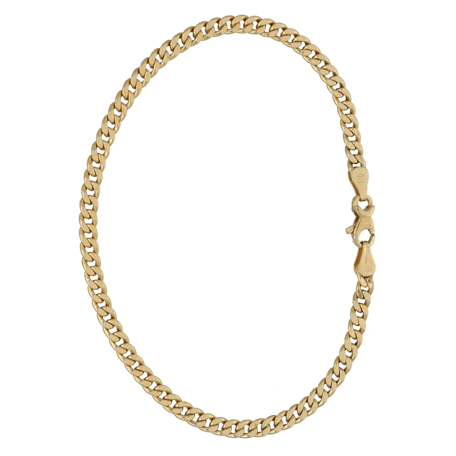 18ct Gold Curb Bracelet