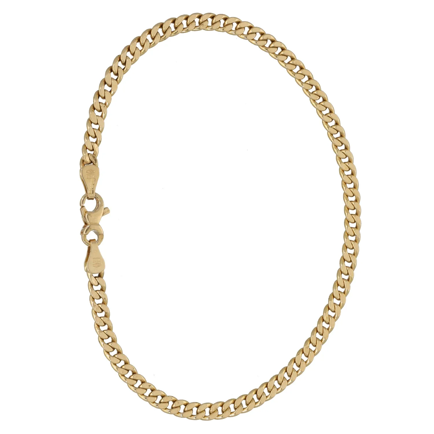 18ct Gold Curb Bracelet