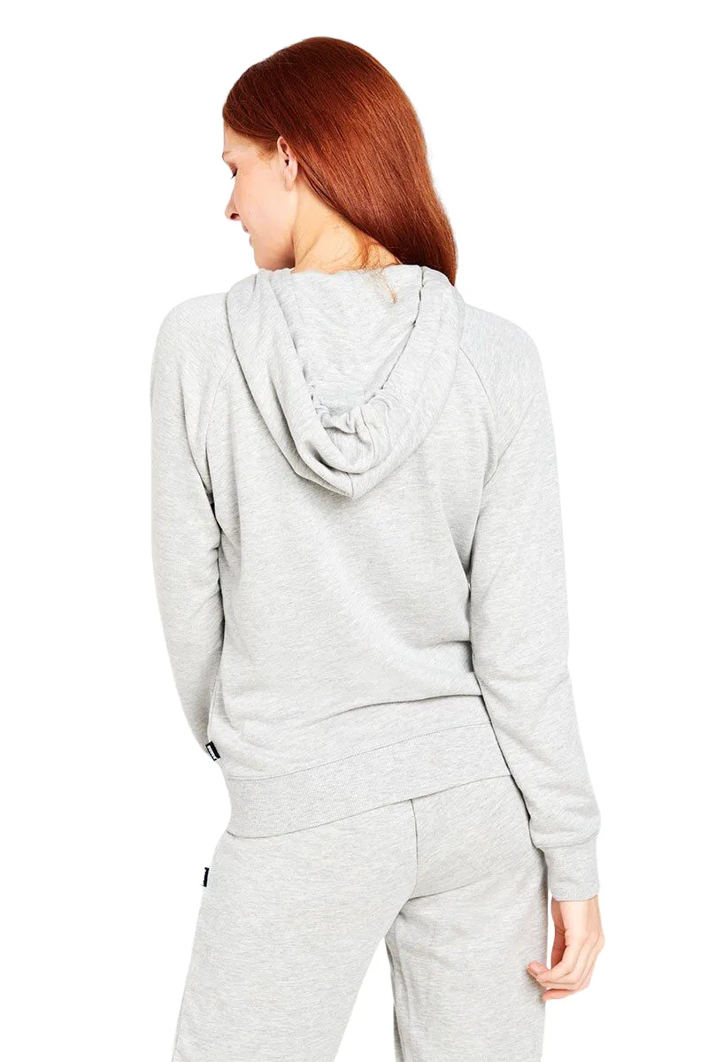 2 x Bonds Womens Essential Zip Hoodie Pullover Grey Shadow Marle