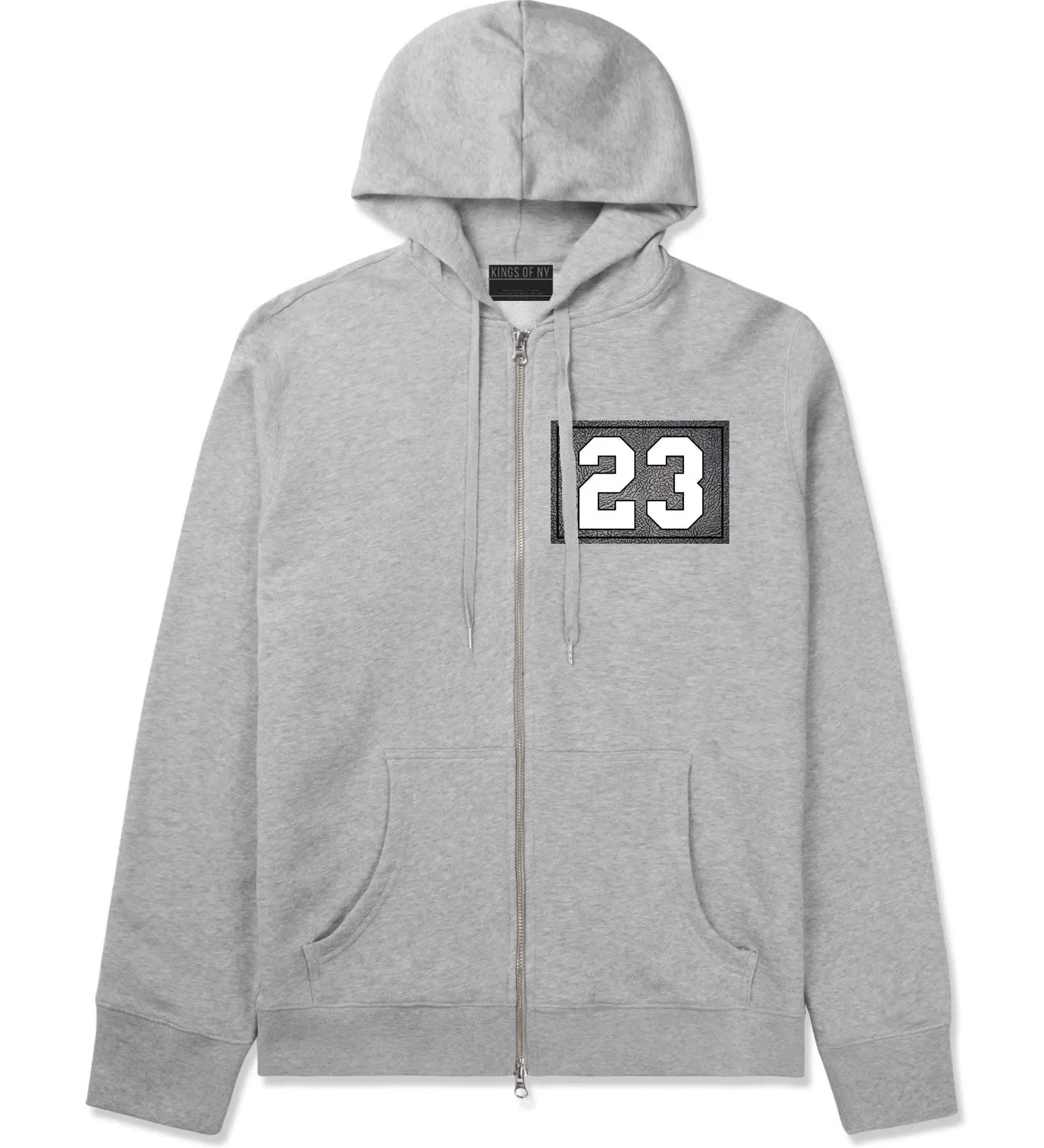 23 Cement Jersey Zip Up Hoodie