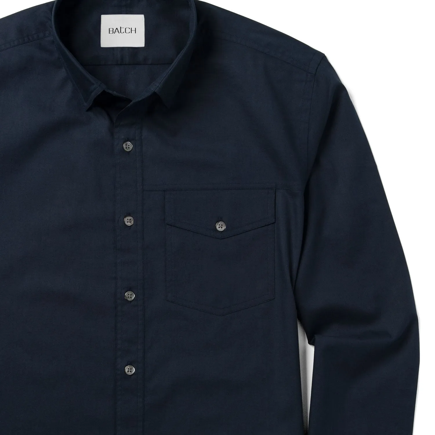 Author Casual Shirt – Dark Navy Cotton Twill