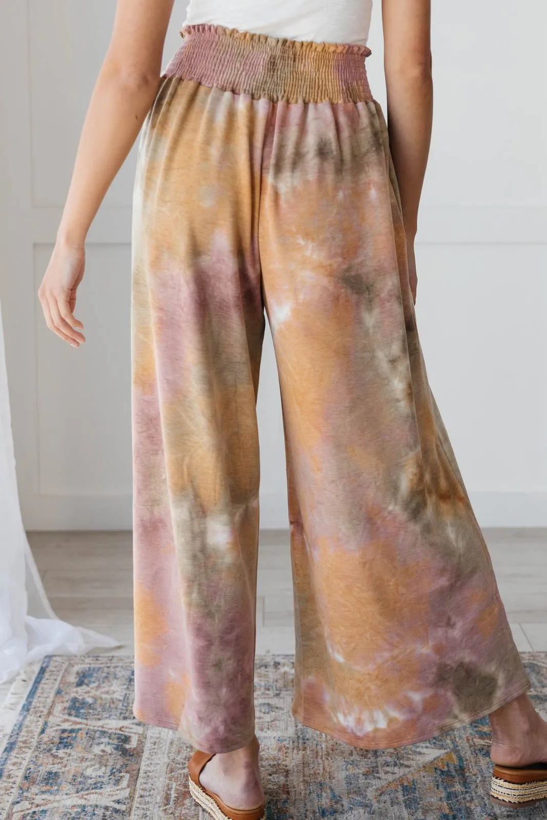 Beachy Clean Wide Leg Trousers in Mauve