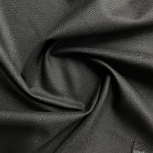 Black Solid Viscose Suiting Fabric