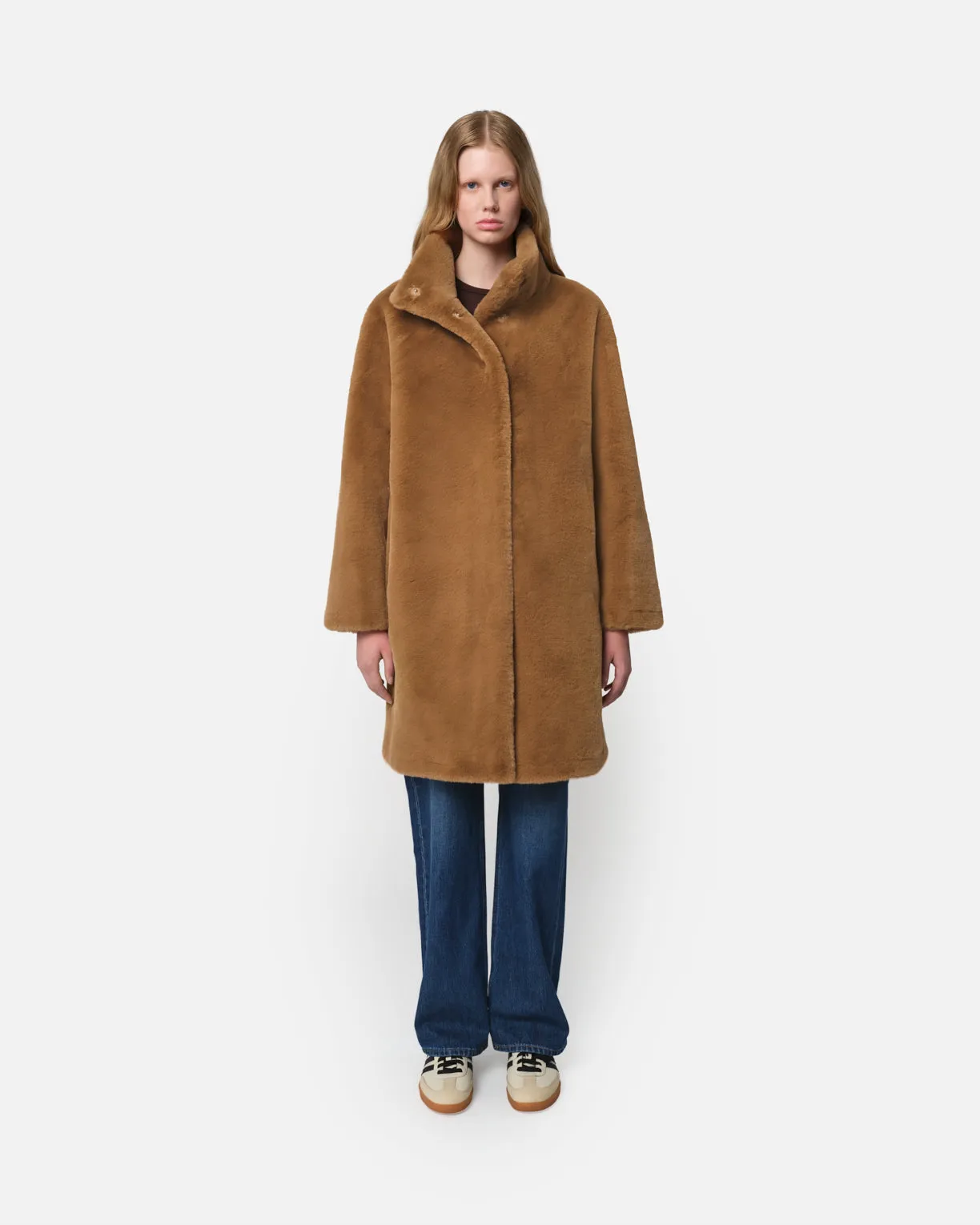 Blair Camel Mid-Length Coat