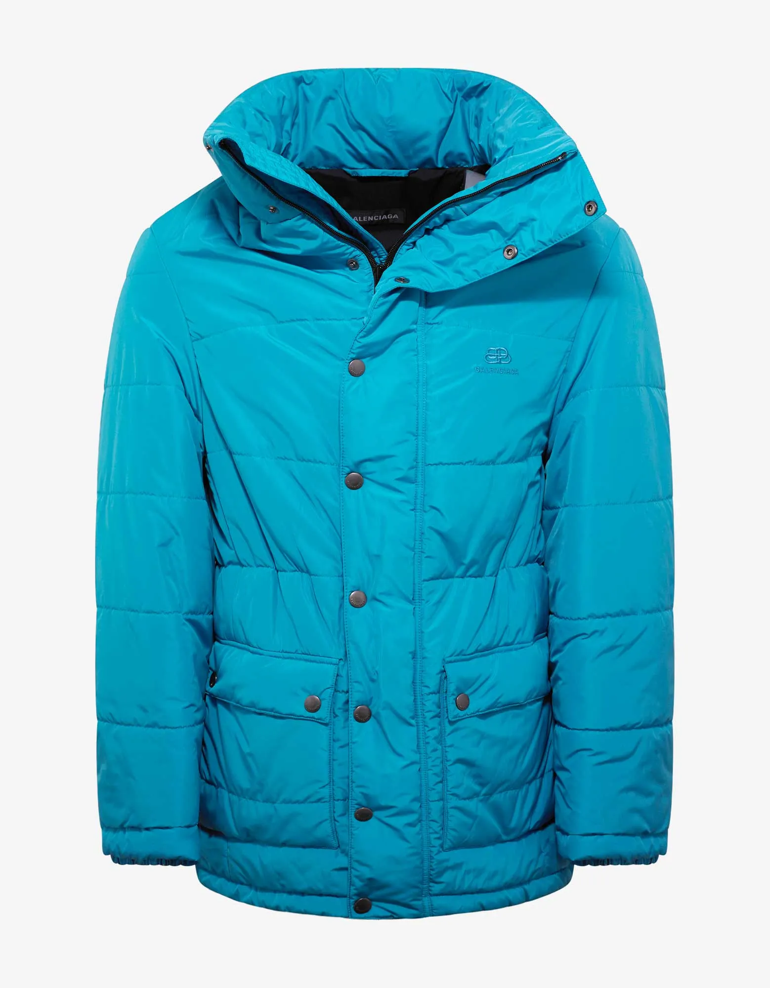 Blue Quilted Incognito Parka