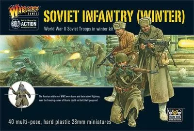 Bolt Action Soviet Winter Infantry Plastic Box Set