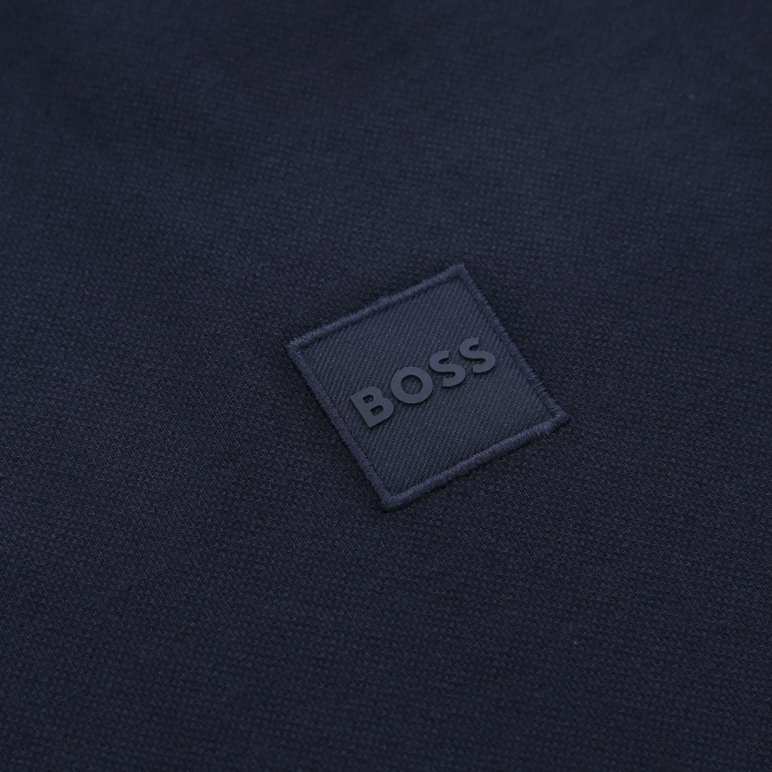 BOSS Passerby Long Sleeve Polo Shirt in Navy