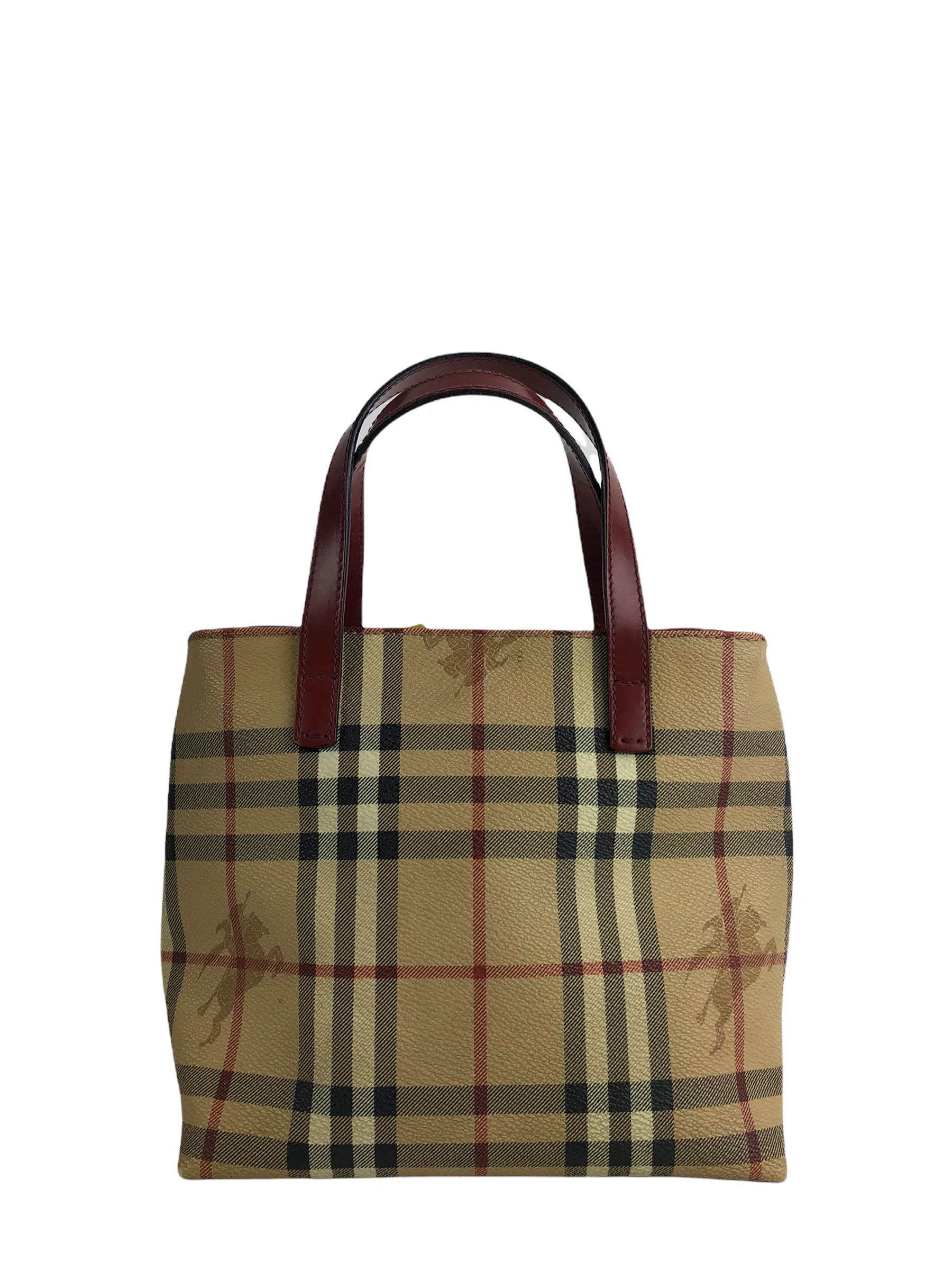 Burberry Classic Plaid Mini Tote Bag