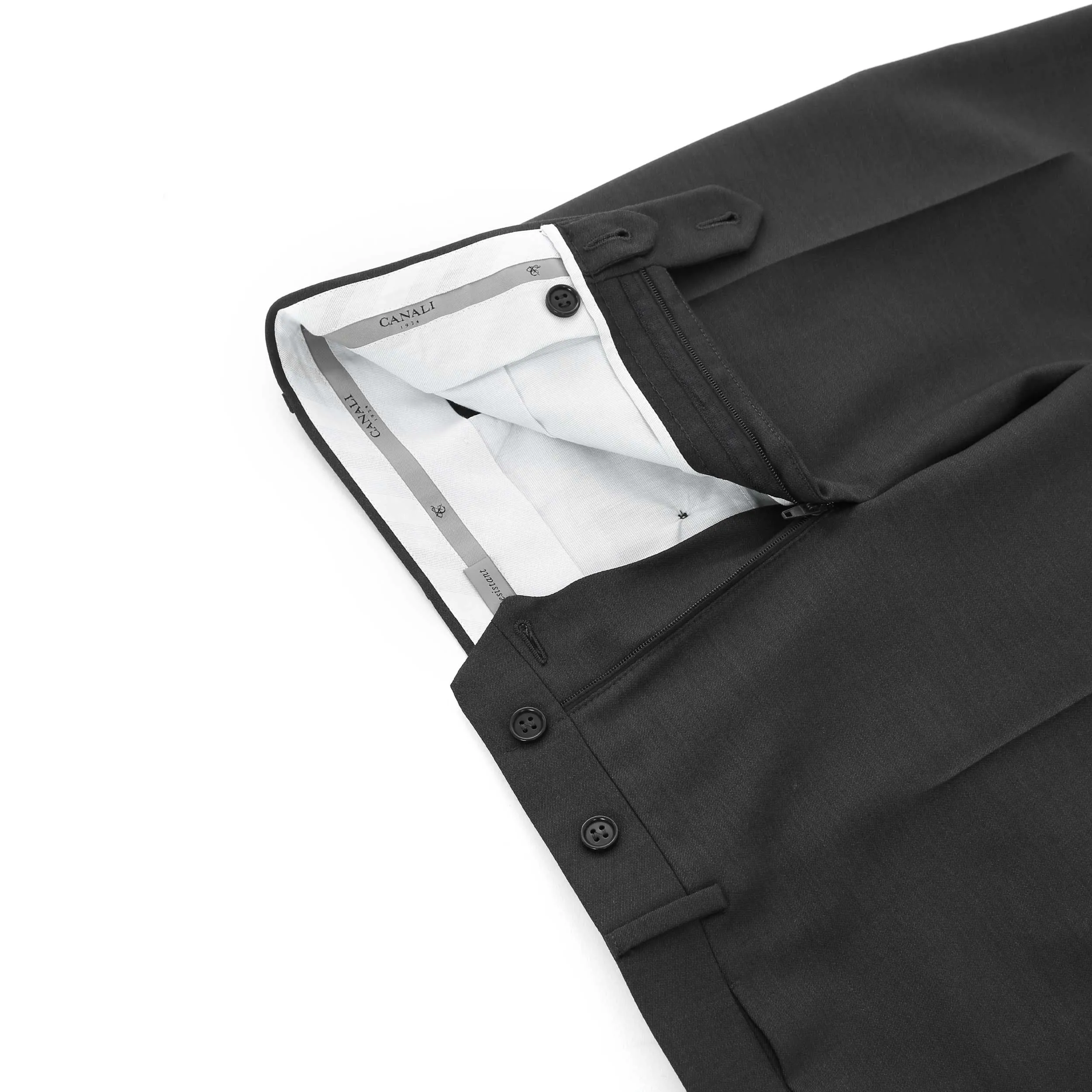 Canali Classic Trouser in Black