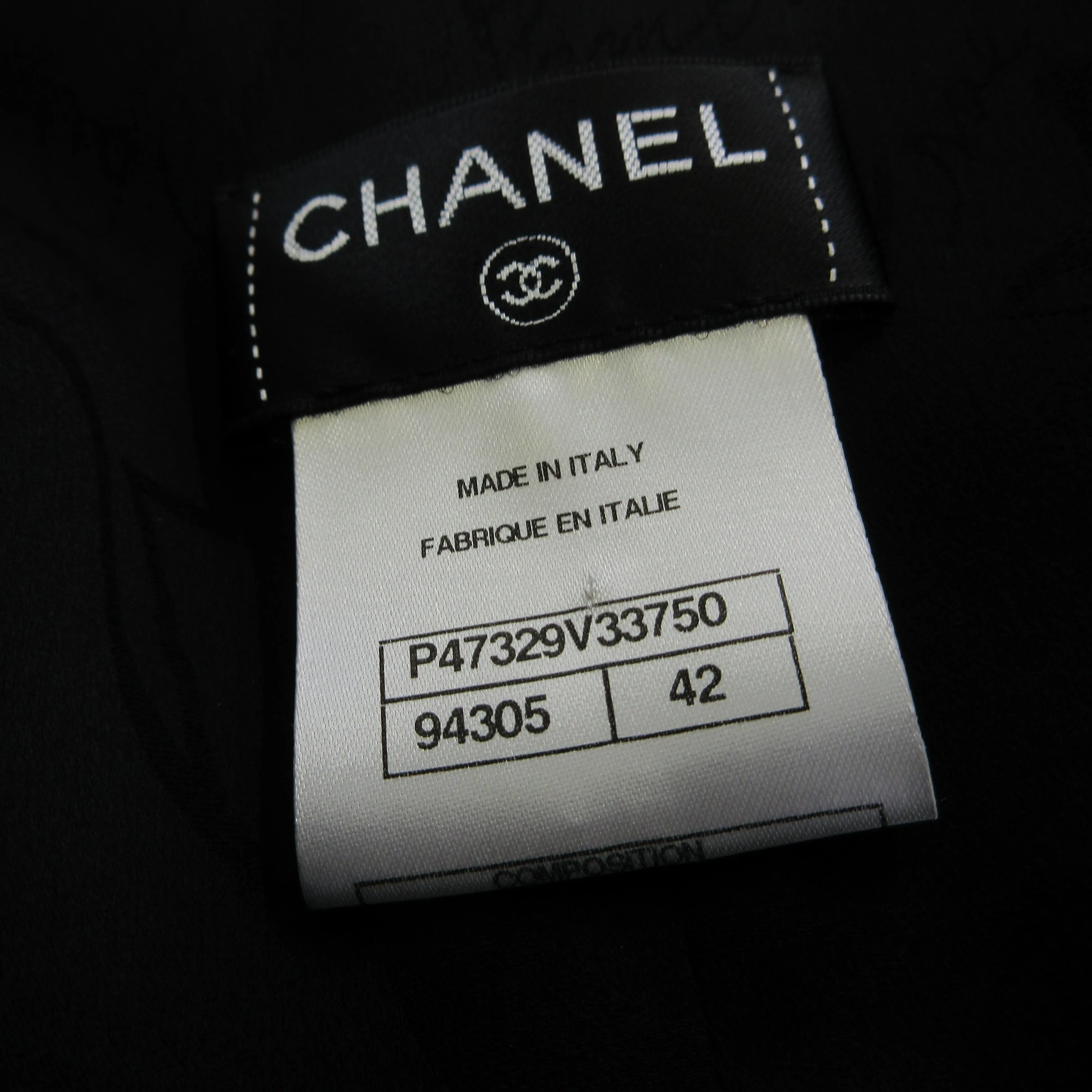 Chanel Black Tweed Cape Jacket