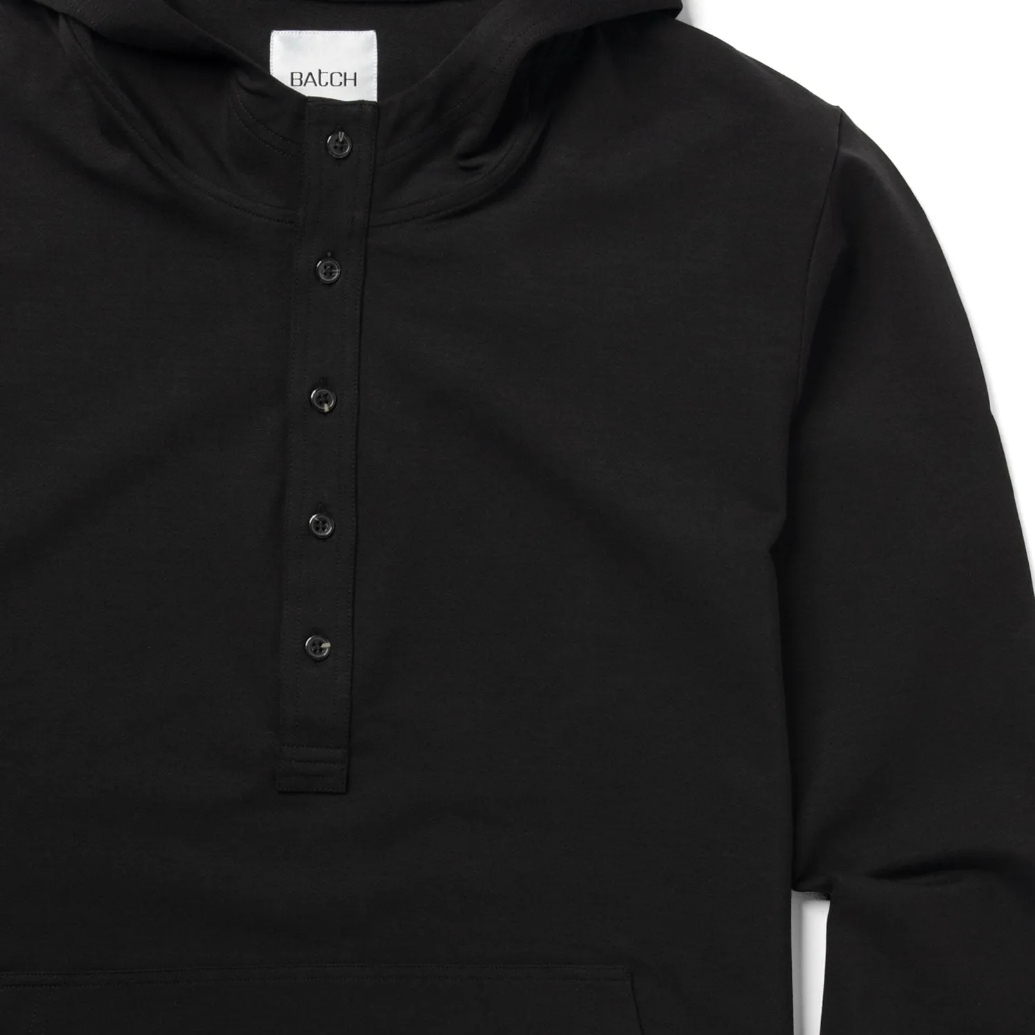 City Hoodie –  Black Stretch Interlock