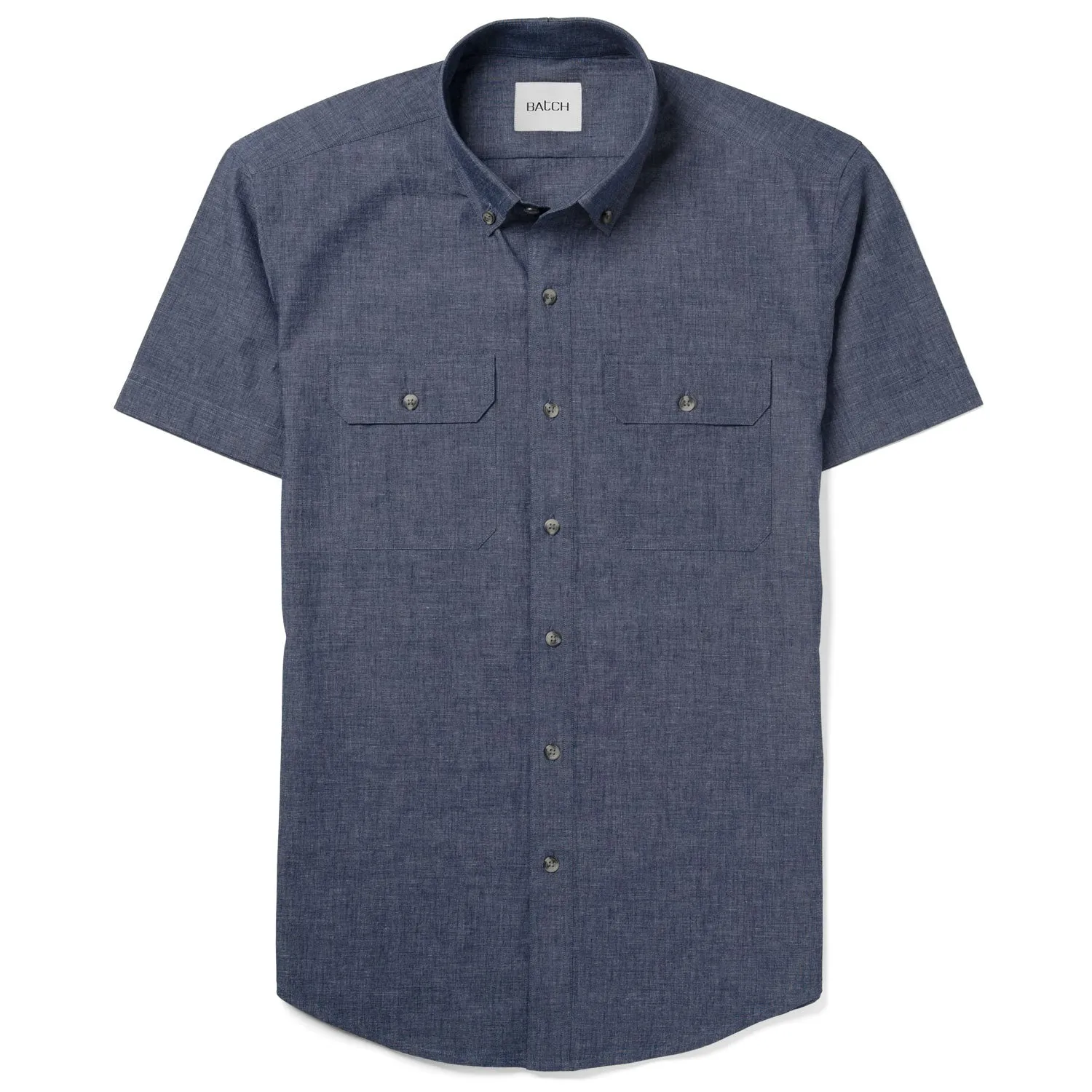 Constructor Short Sleeve Utility Shirt –  Navy End-on-end