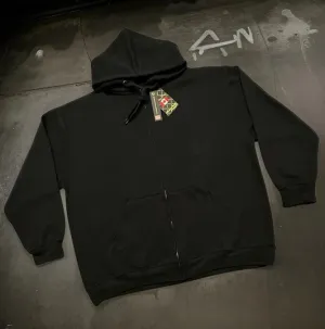 *COTTON BEST* (BLACK) ZIP UP HOODIES (HIGH GRADE COTTON BLENDS)