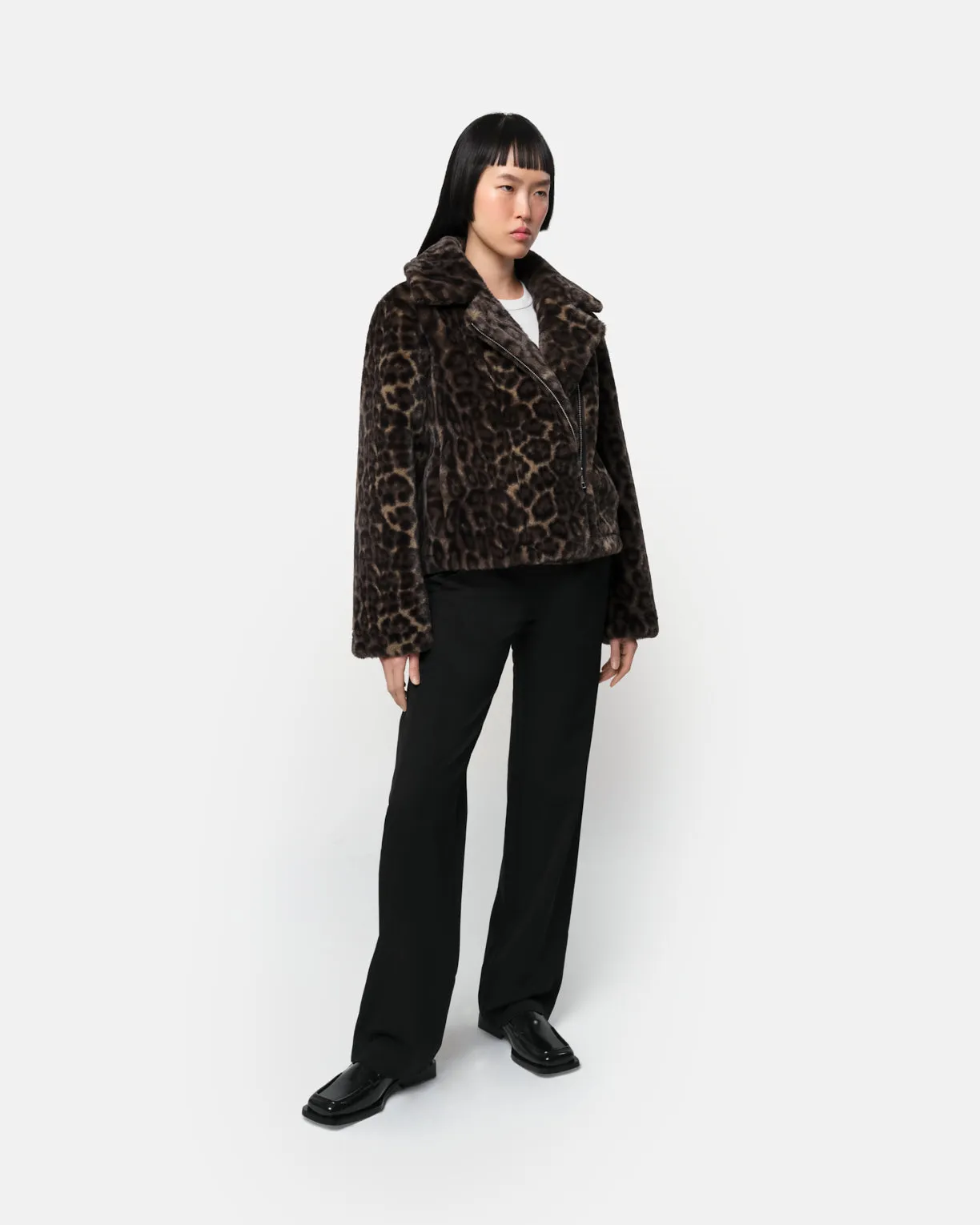 Dahlia Dark Leopard Biker