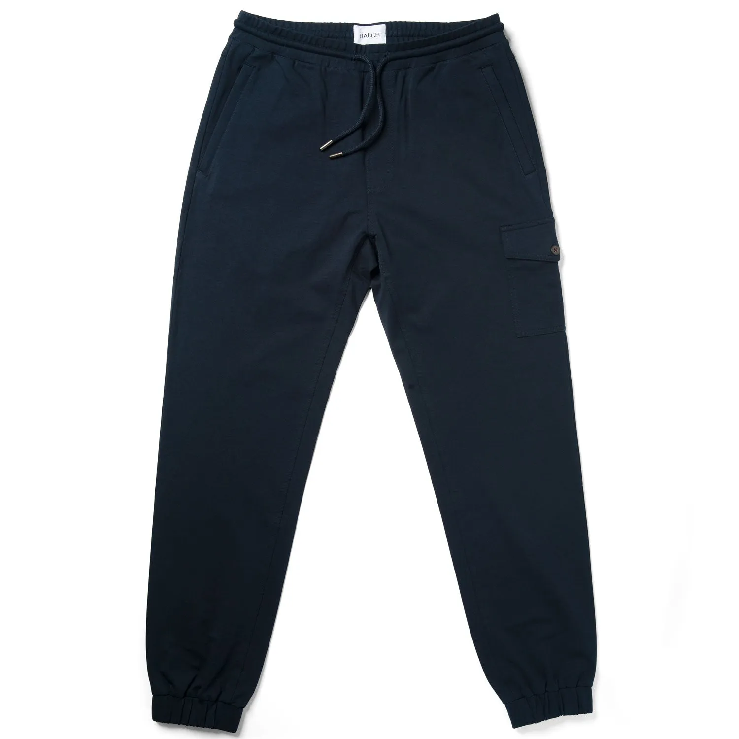 Distiller Joggers –  Navy Stretch Cotton Interlock