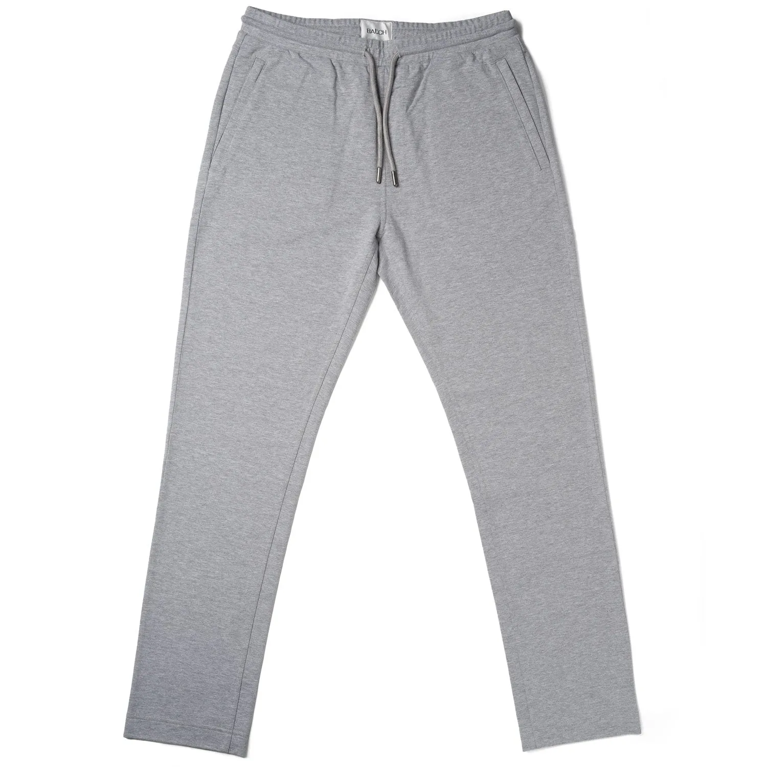 Essential Sweatpants –  Gray Melange Cotton French Terry