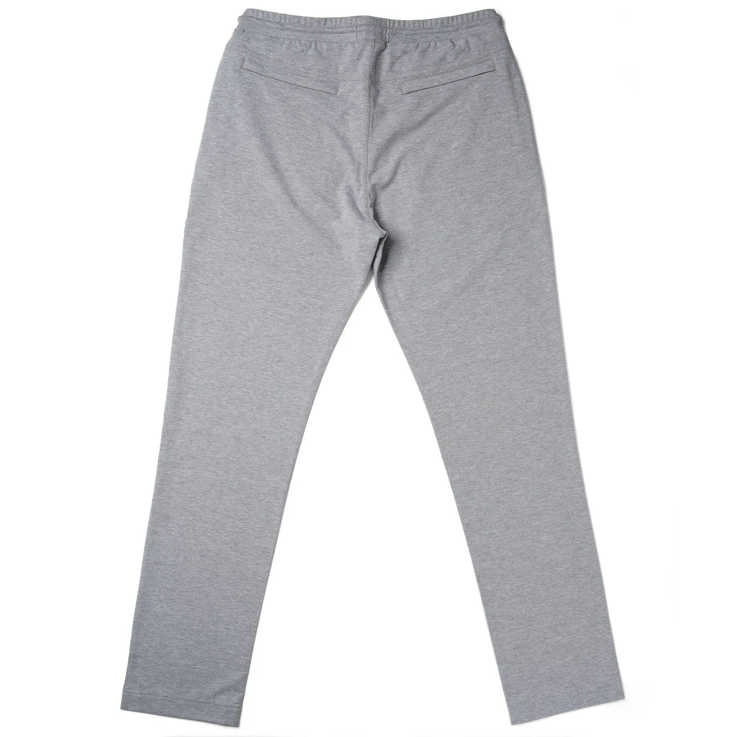 Essential Sweatpants –  Gray Melange Cotton French Terry