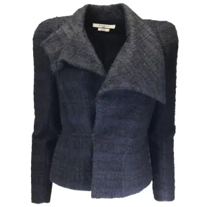 Givenchy Navy Blue / Black Tweed Jacket