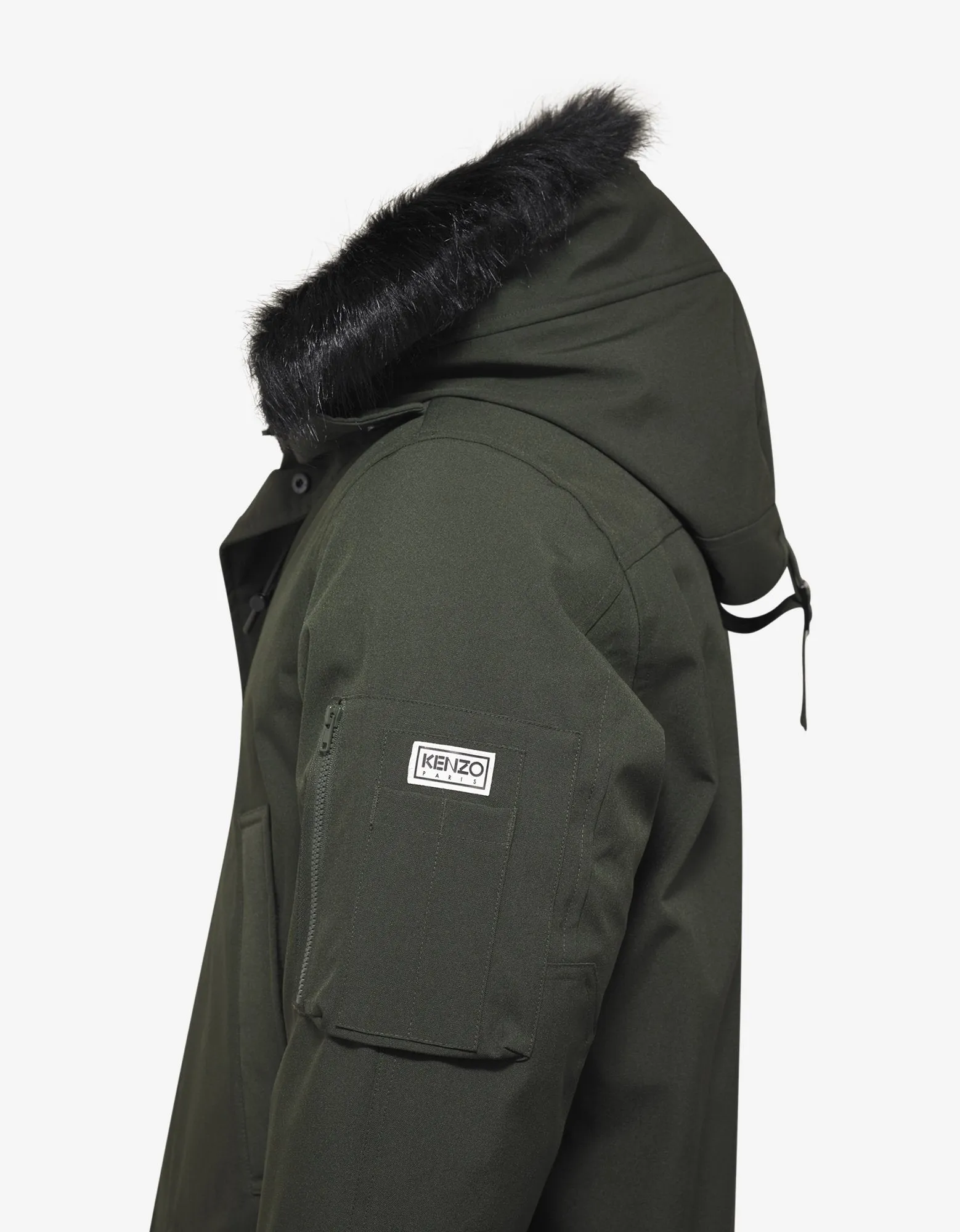 Khaki Long Down Parka Jacket