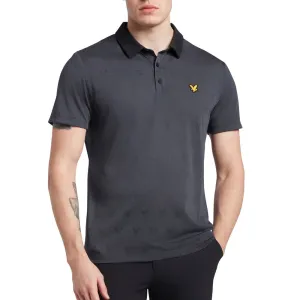 Lyle & Scott Jacquard Polo Shirt - True Black