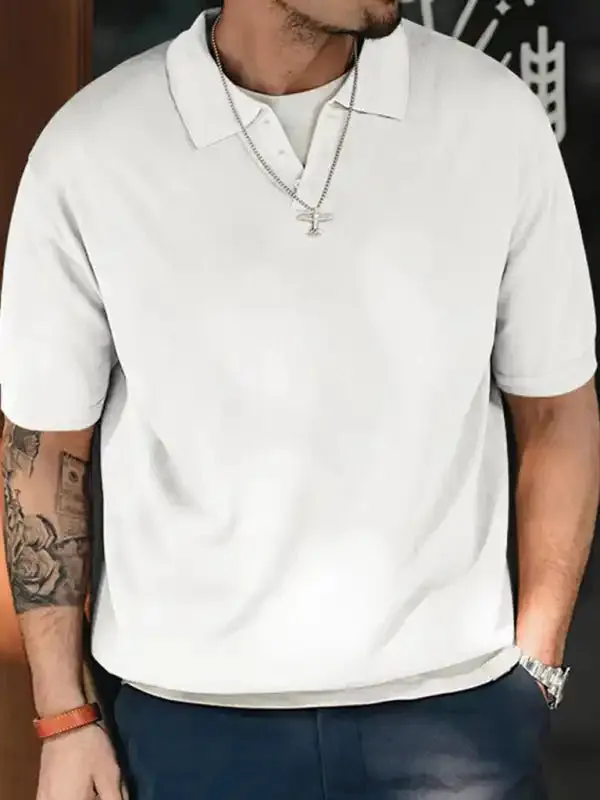 Men’s Solid Color Movement Polo Shirt