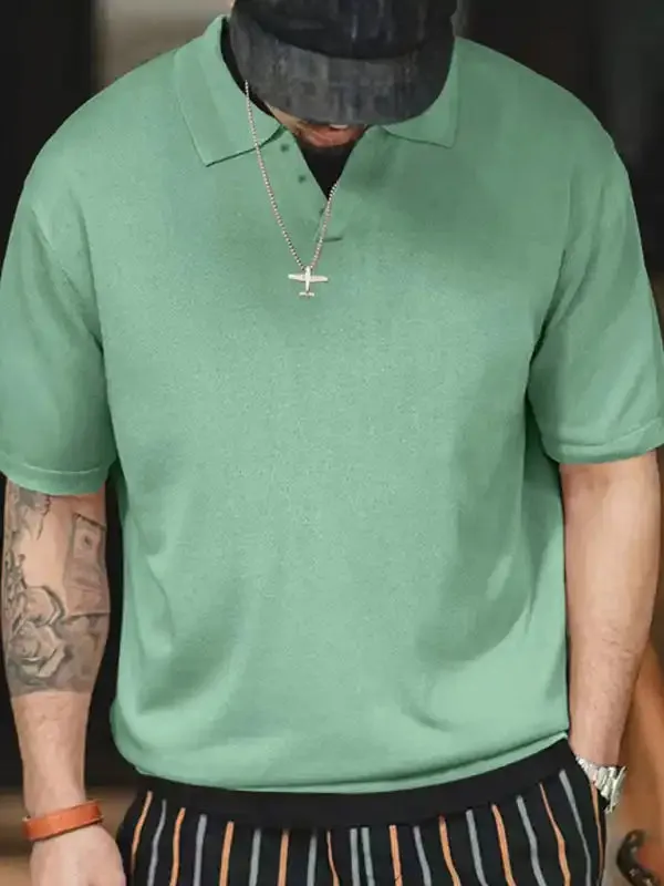 Men’s Solid Color Movement Polo Shirt