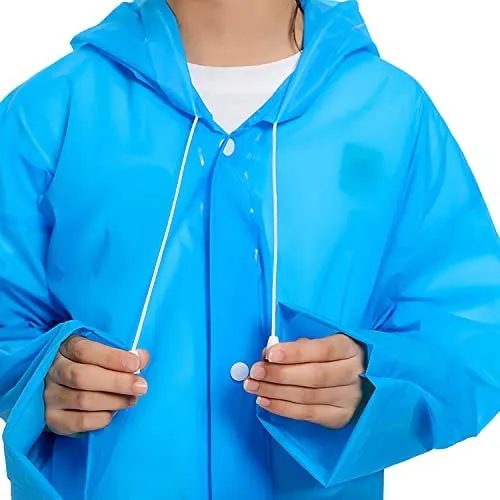 Mix Size Portable Student Rain Coat, Kid's Girl's & Boy's Outdoor Traveling Eva Material Raincoat/Rain wear/Rain Suit for Outdoor Accessory (1pc)