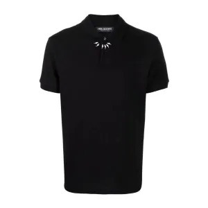 Neil Barrett Black Thunderbolt Polo