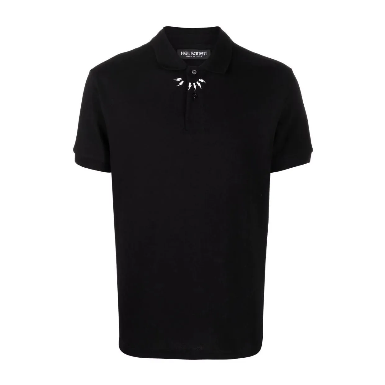 Neil Barrett Black Thunderbolt Polo