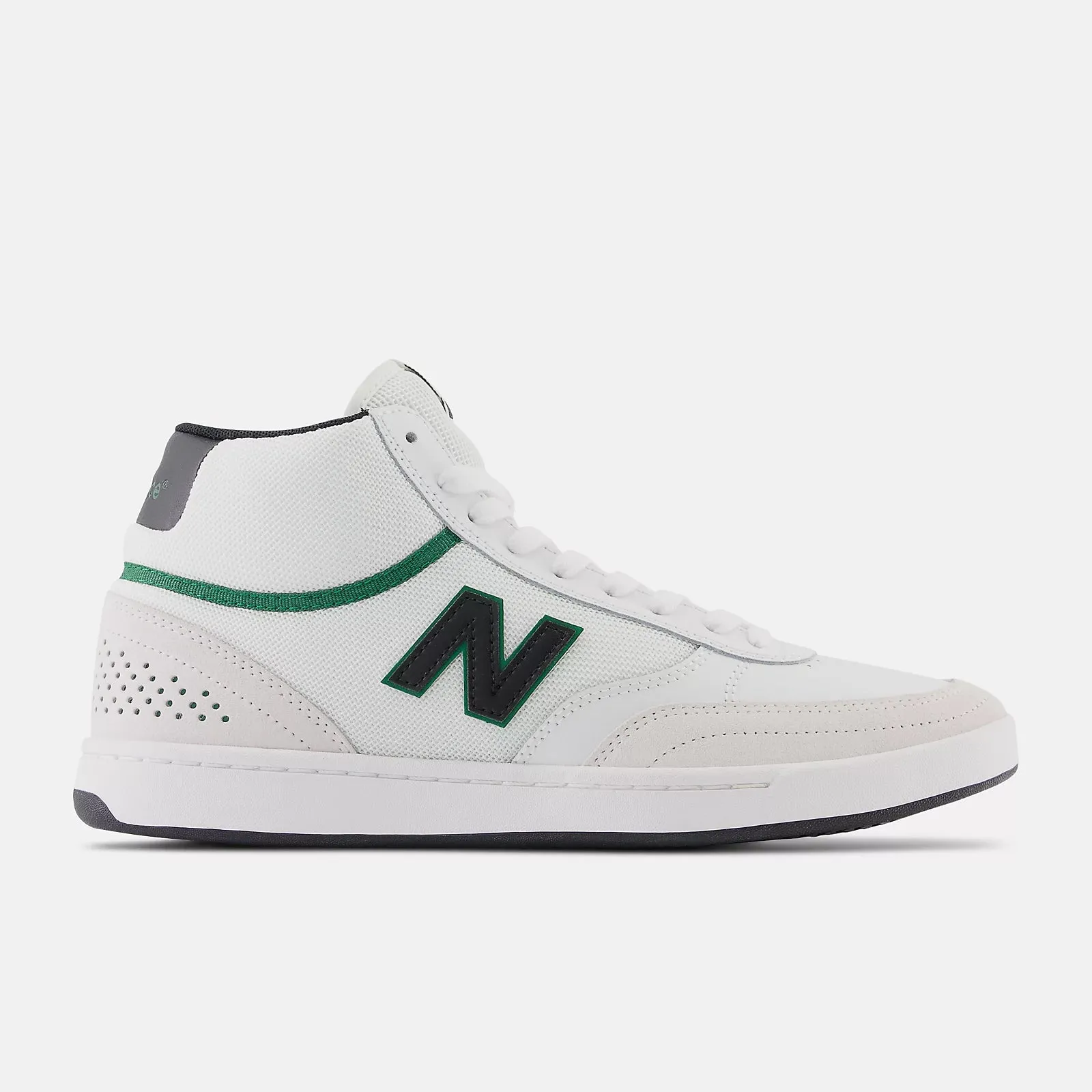 New Balance Shoes Numeric 440 High - White/Black and Green