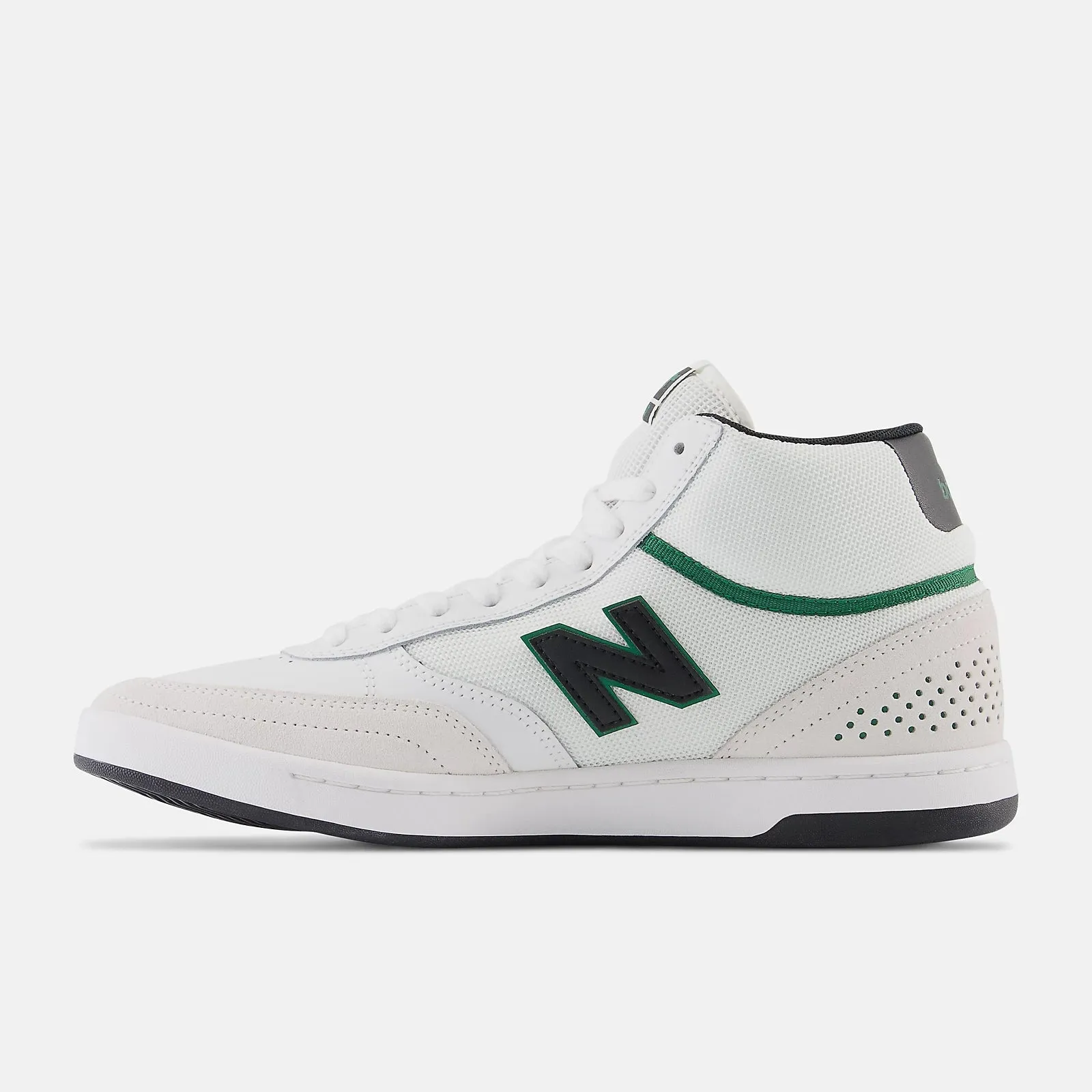 New Balance Shoes Numeric 440 High - White/Black and Green