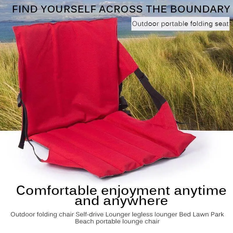 Non-Slip Foldable Seat Pad With Backrest