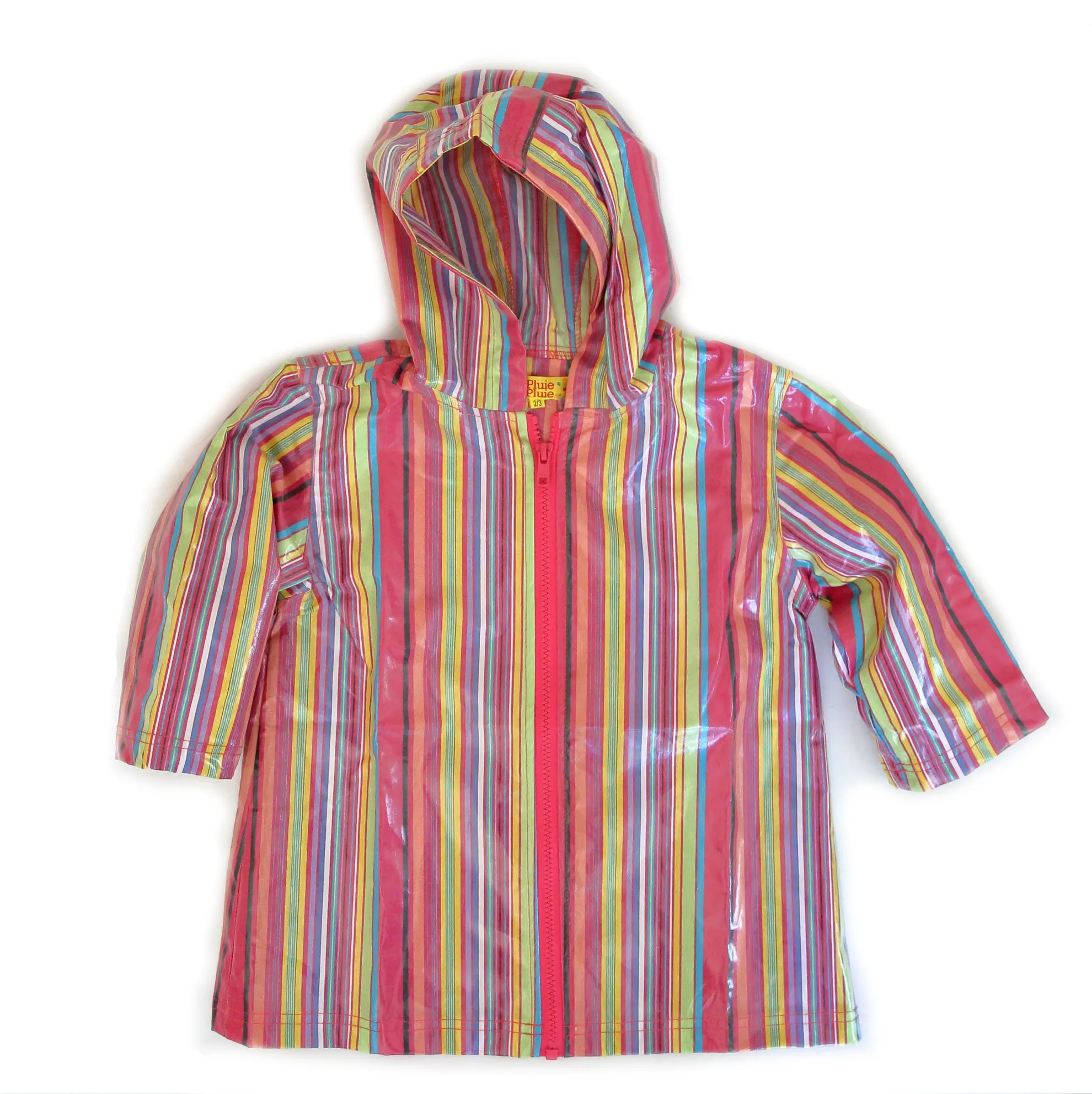 Pink Stripe Raincoat