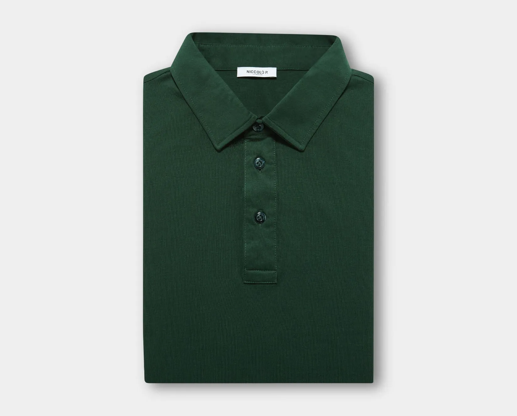 Racing Green Long Sleeve Polo Shirt