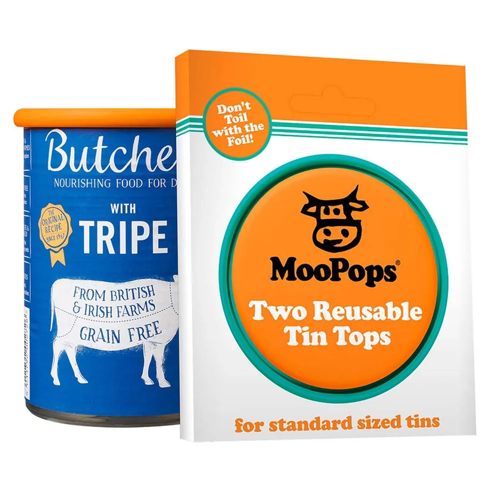 Reusable Tin Tops by MOOPOPS - Orange & Turquoise