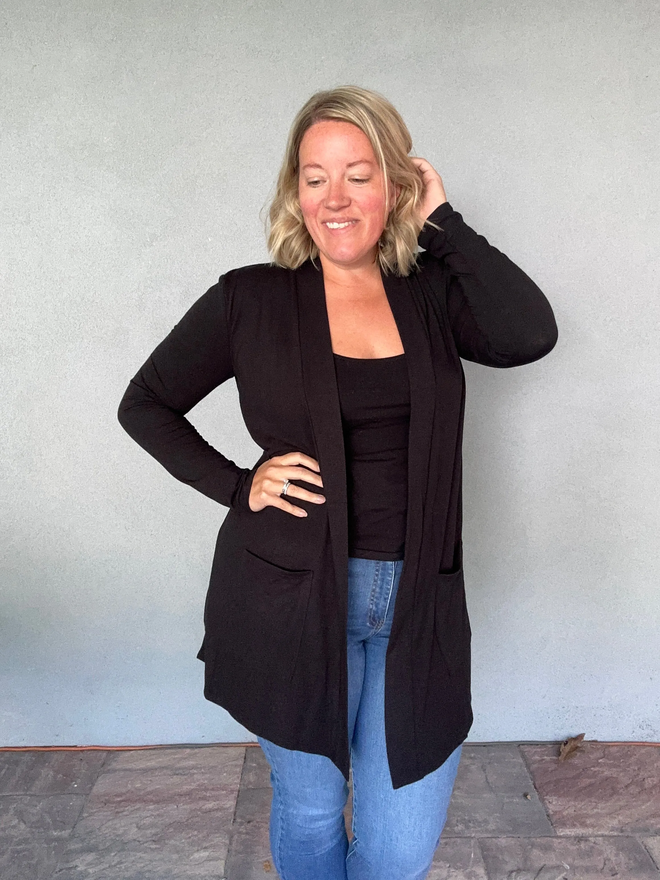 The Essential Cardigan in Black