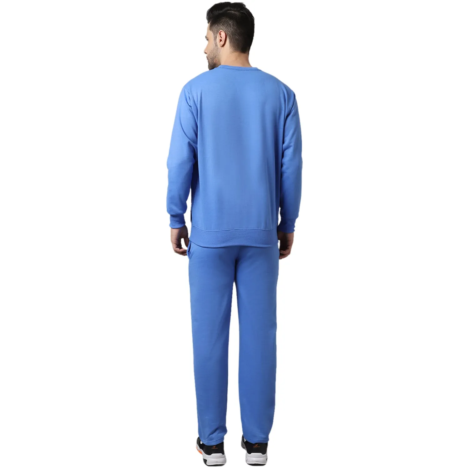 Vimal Jonney Fleece Sky Blue Tracksuit for Men